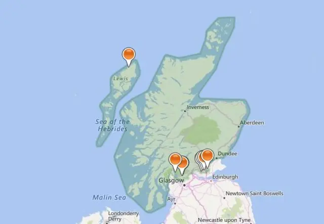 SSE map of Scotland