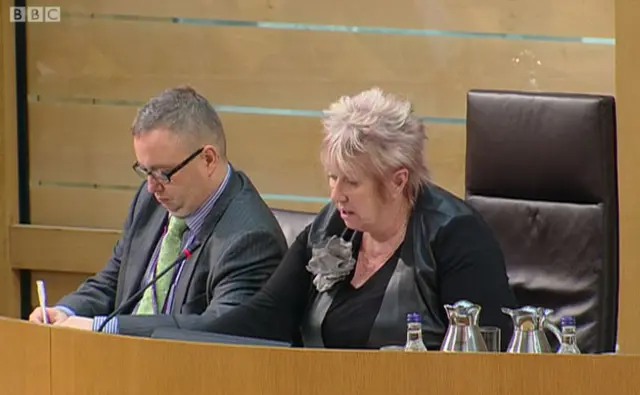 Deputy Presiding Officer Christine Grahame