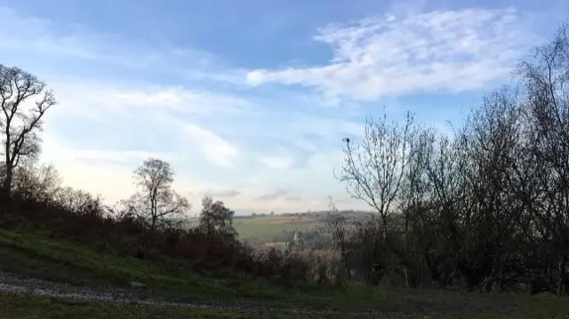 Fields near Ludlow