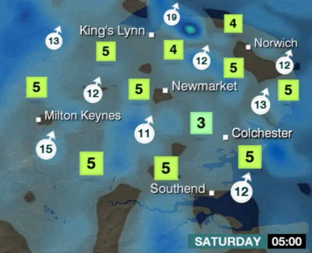 Overnight weather map