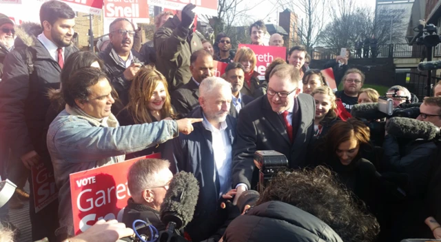 Gareth Snell and Jeremy Corbyn