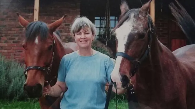 Susan Howarth (pictured) who was an avid horse and dog lover