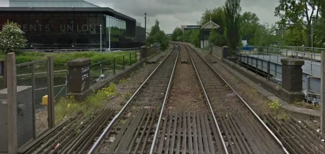 railway tracks near university