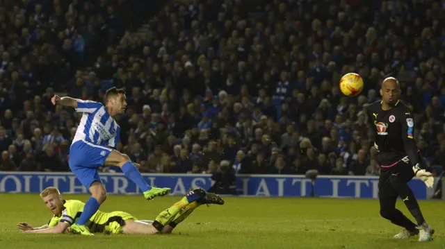 Sam Baldock scores for Brighton