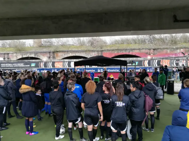 Briefing for the FA People's Cup in Shoreditch