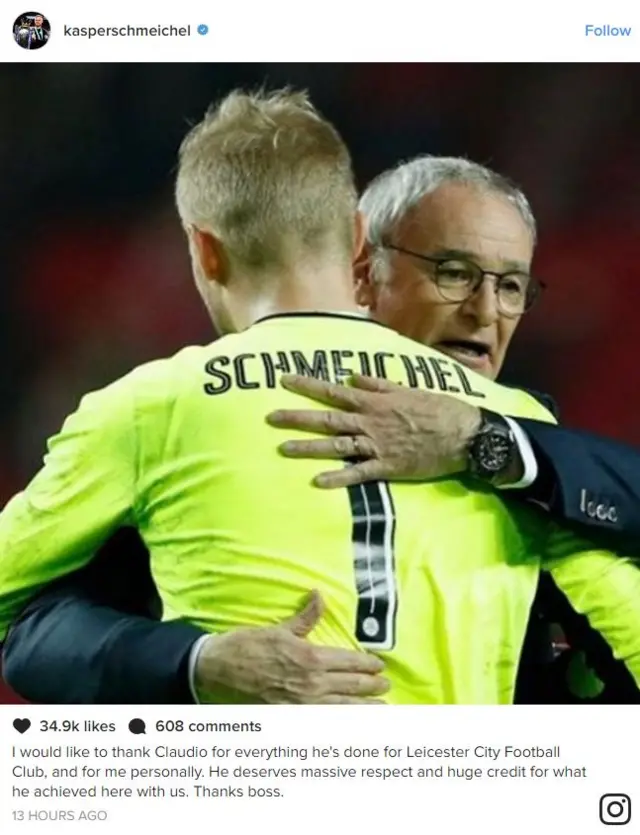 Kasper Schmeichel Instagram