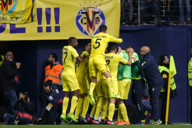 Villarreal celebrate