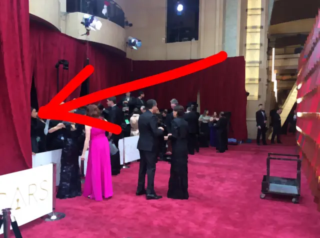 Oscars red carpet