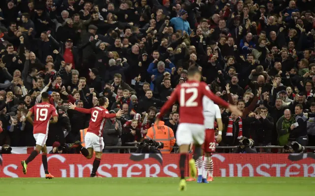 Manchester United celebrate