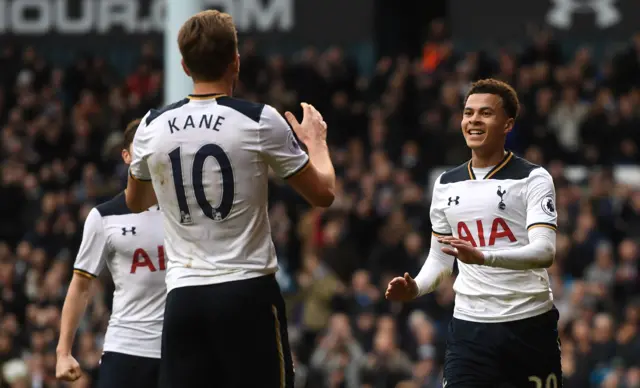 Tottenham celebrate