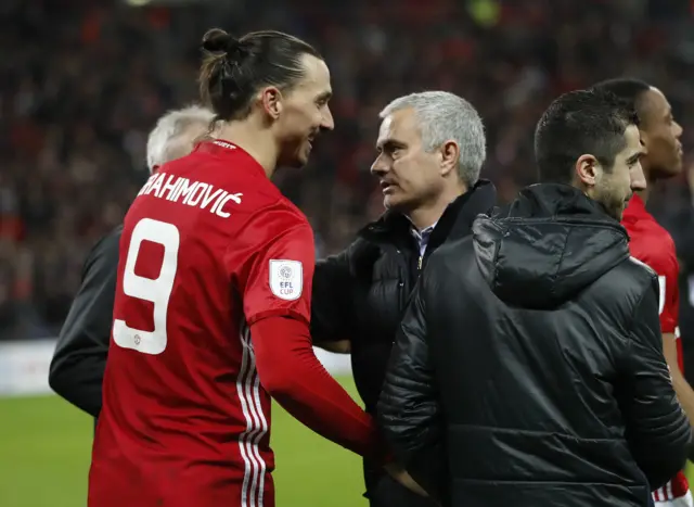 Jose Mourinho and Zlatan Ibrahimovic