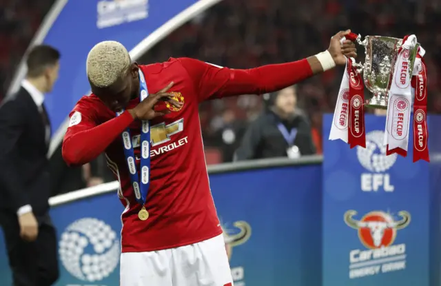 Paul Pogba celebrates