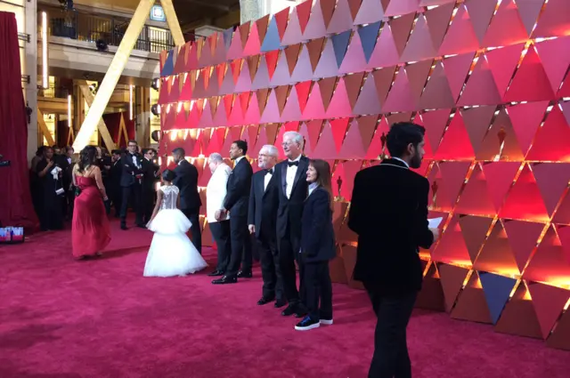 Oscars red carpet