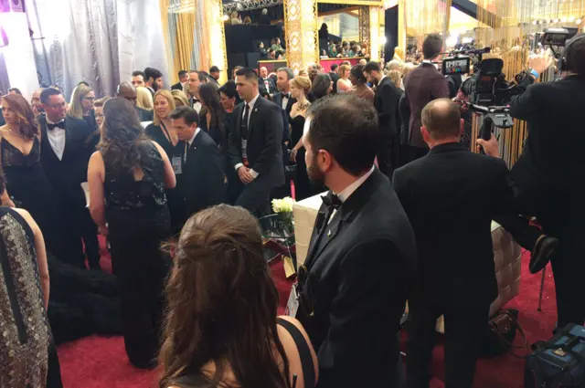 Oscars red carpet