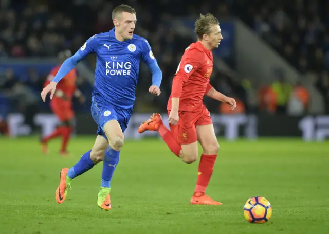 Jamie Vardy and Lucas Levia