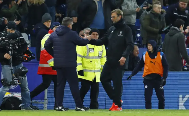 Craig Shakespeare and Jurgen Klopp