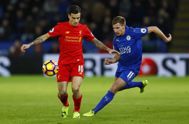 Philippe Coutinho and Marc Albrighton