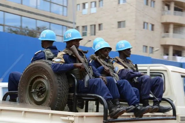 Peacekeepers in Bambari, CAR