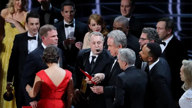 Oscars on stage