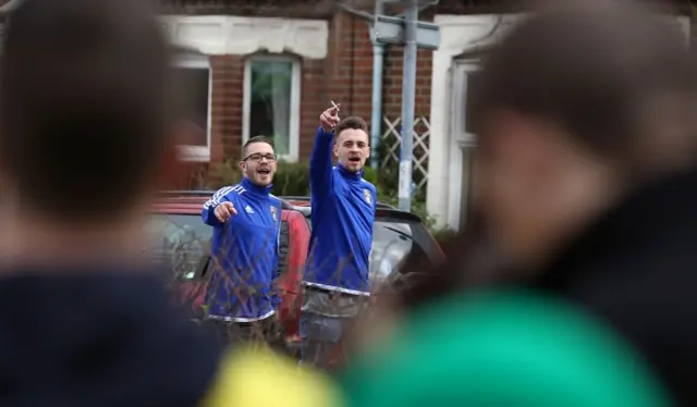 Two Ipswich fans