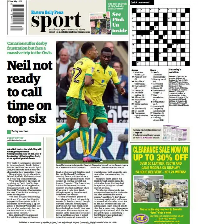 Back page of the EDP