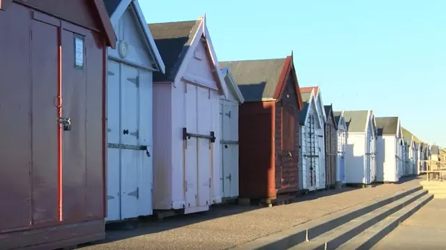 Beach Huts at Felixstowe