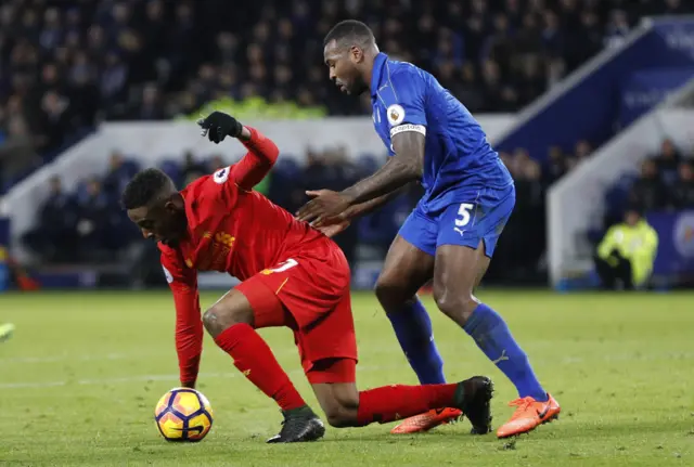 Divock Origi and Wes Morgan