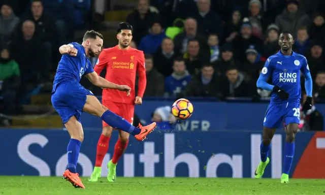 Danny Drinkwater scores Leicester's second