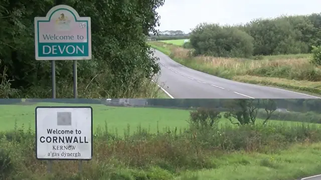 Devon and Cornwall signs