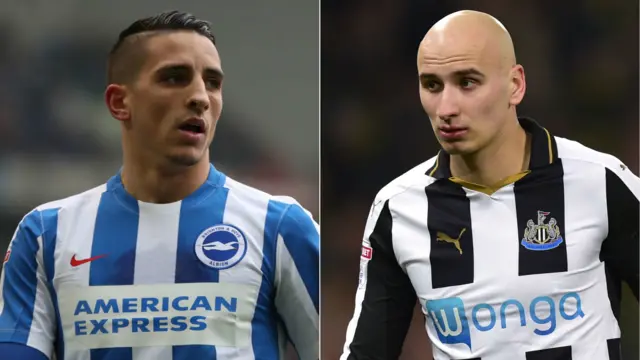 Anthonky Knockaert and Jonjo SHelvey