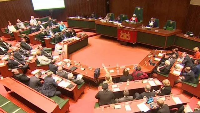 Nazi salute during Plymouth City Council debate