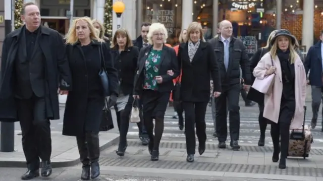 Families arrive at Royal Courts of Justice