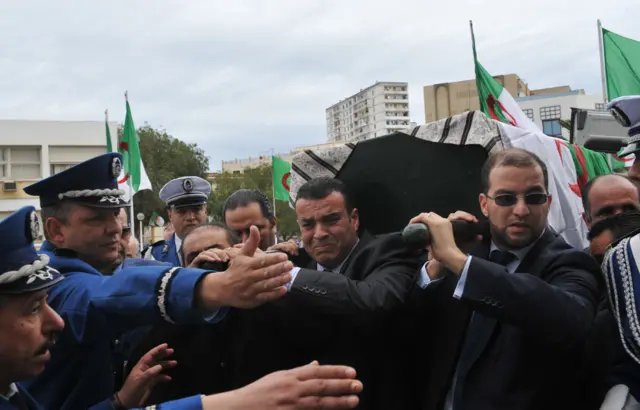 Funeral of Ali Tounsi in February 2010