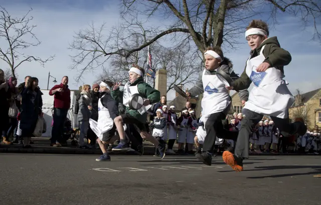 Children's Olney Pancake Race