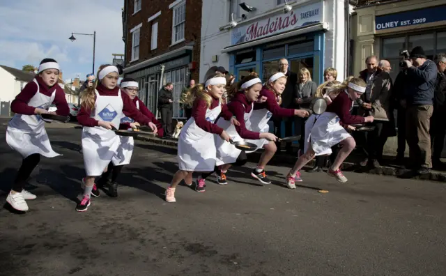 Children's Olney Pancake Race