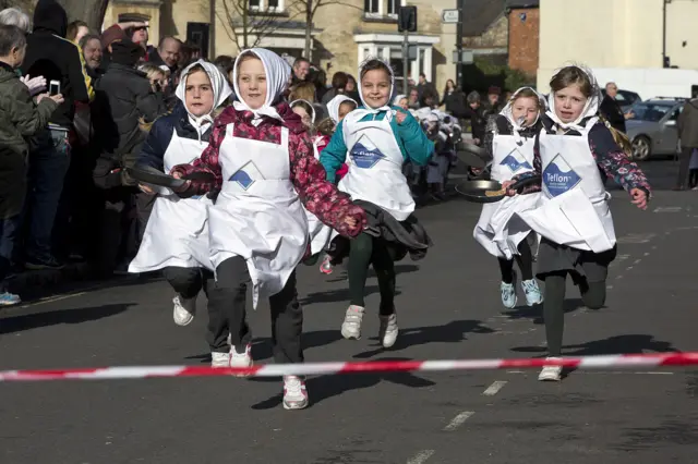 Children's Olney Pancake Race