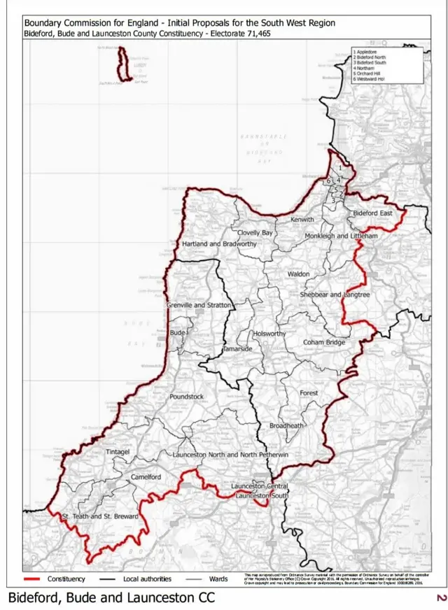 Constituency plan. Pic: Boundary Commission