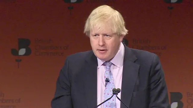 Foreign Secretary Boris Johnson