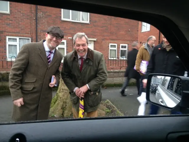 Paul Nuttall and Nigel Farage