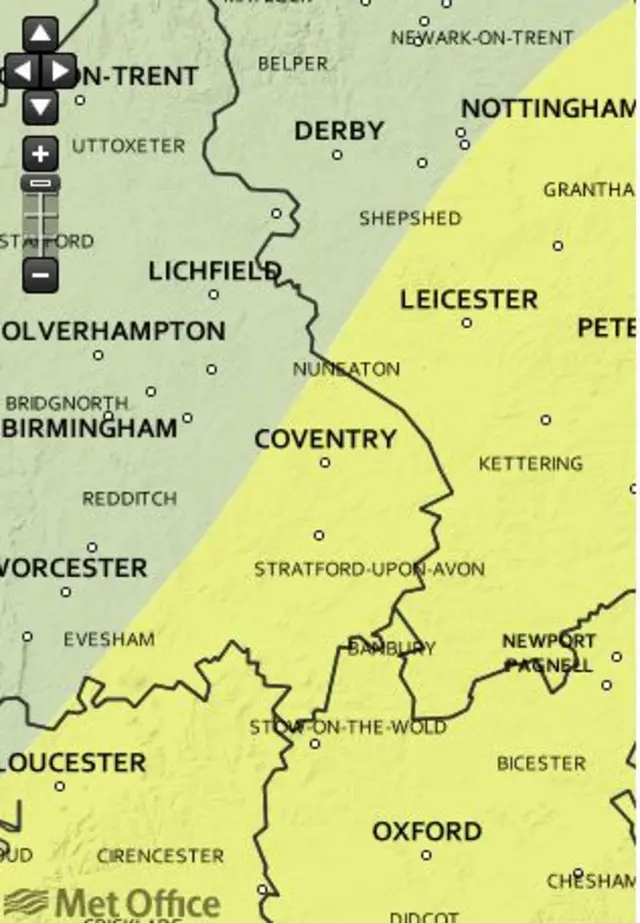 Met office map