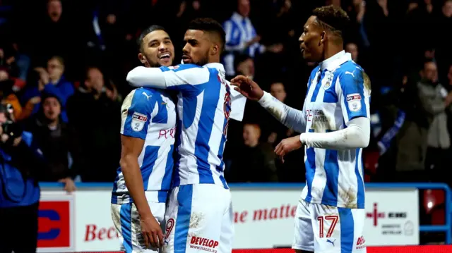 Huddersfield celebrate