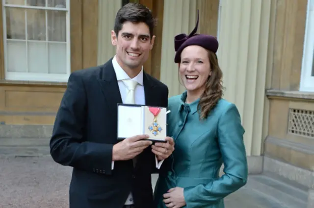 Alastair Cook and his wife Alice