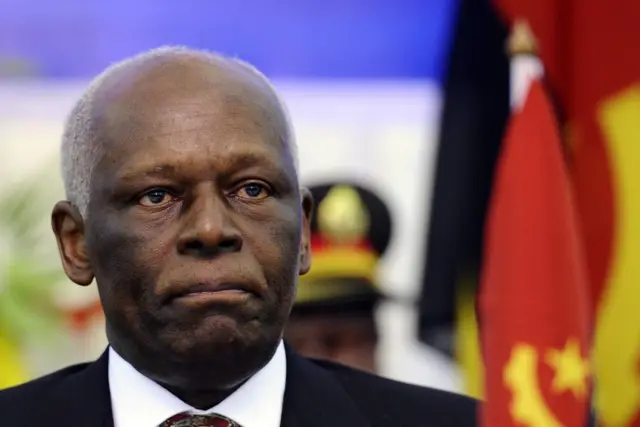 his file photo taken on August 17, 2011 shows Angolan President Jose Eduardo dos Santos looking on at the opening ceremony of the 31st Southern African Development Community (SADC) summit in Luanda. Angolan President Jose Eduardo dos Santos confirmed on February 3, 201