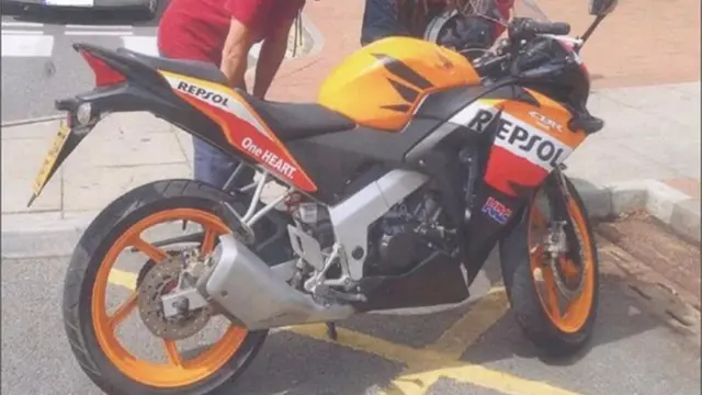 Stolen motorcycle