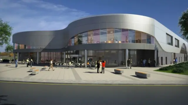 Projected image for Pontefract's new swimming pool