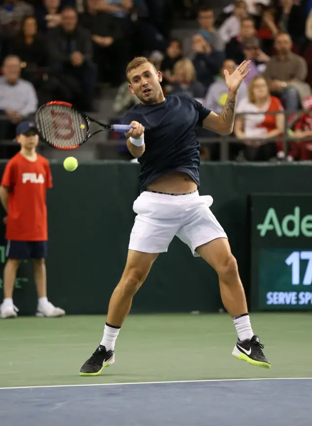 Dan Evans of Great Britain