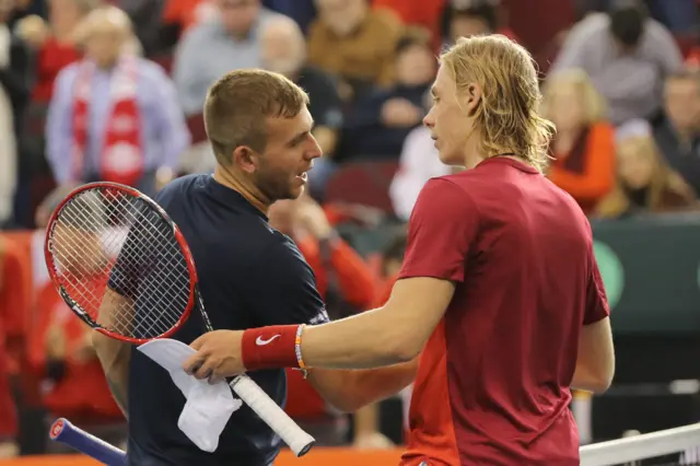 Denis Shapovalov and Dan Evans