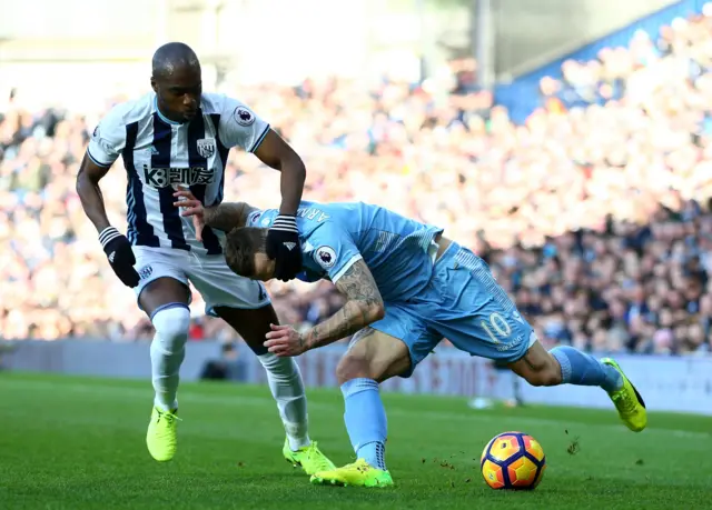 Allan Nyom and Marko Arnautovic