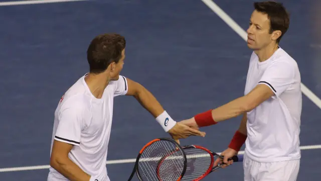 Daniel Nestor and Vasek Pospisil of Canada