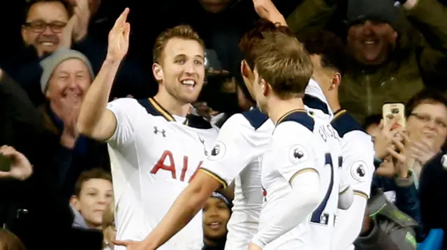 Tottenham celebrate